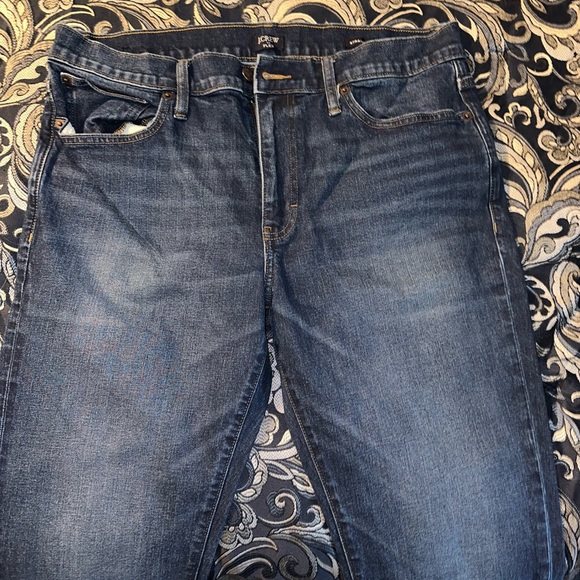 J Crew Mens Jeans Straight Fit Flex Medium Blue Denim Size 34x30 EUC - Picture 2 of 4